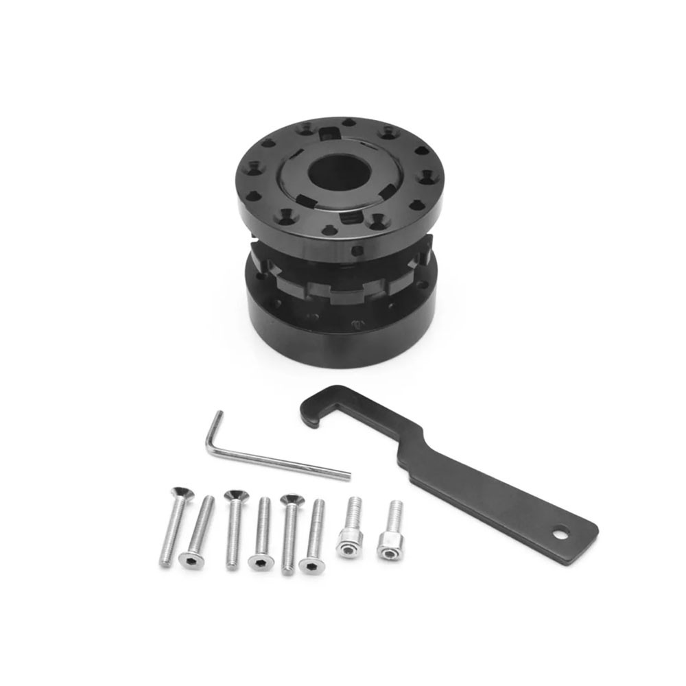 Zwarte verstelbare stuurwiel spacer OBP - OBP-QRSW-4 - OBP-QRSW-4 - 3666618517612
