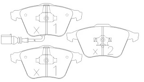 Pastiglie freno anteriori GT2i Race per FIAT Uno 1.3 70 Gr N - Pinze freno Bendix - GT-PR0350T - 3666618070995