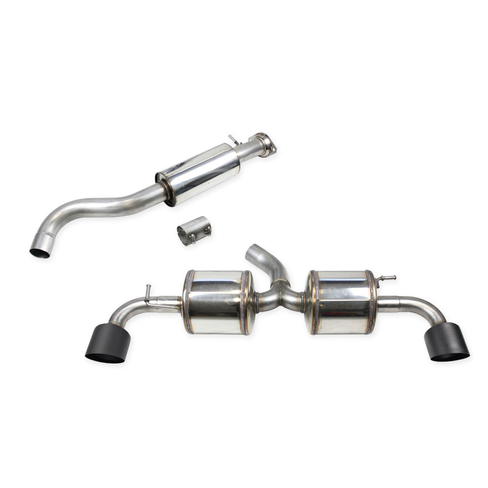 Inoxcar central pipe + adaptor + muffler 114 Racing Ceramic Black Toyota Yaris GR 1,6 2024 on - IC-TOYA09114CBK - CATBACK.TOYA.09.114CBLACK - 3666618517537