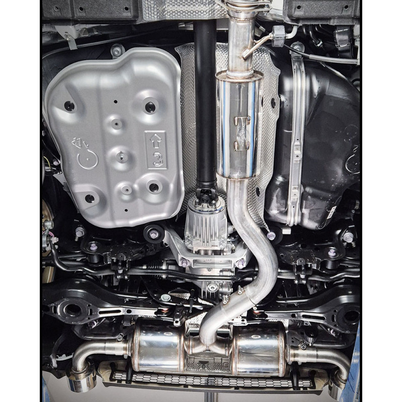 Middenbuis + adapter + geluiddemper 114 Racing Inoxcar Toyota Yaris GR 1.6 na 2024 - IC-CATBACKTOYA09114R - CATBACK.TOYA.09.114R - 3666618517544
