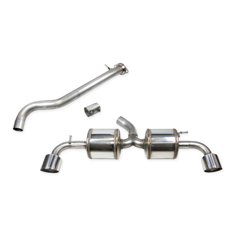 Middenbuis + adapter + geluiddemper 114 Racing Inoxcar Toyota Yaris GR 1.6 na 2024 - IC-CATBACKTOYA11114R - CATBACK.TOYA.11.114R - 3666618517568