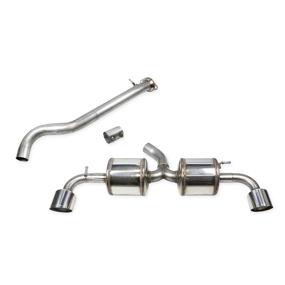 Inoxcar central pipe + adaptor + muffler 114 Racing Toyota Yaris GR 1,6 024 on - IC-CATBACKTOYA11114R - CATBACK.TOYA.11.114R - 3666618517568