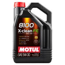 Motorolie MOTUL 8100 X-CLEAN FE 5W-30 - 5 liter can - MOT-81XC-FE-5W30-5 - 112781 - 3374650399775