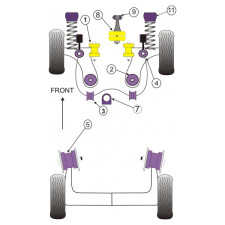 Silent-Bloc Powerflex Achterdriehoek Voor Renfo Volkswagen Golf 4 (2 Stuks) - PF-F85414-2 - PFF85-414 - 5055676510792
