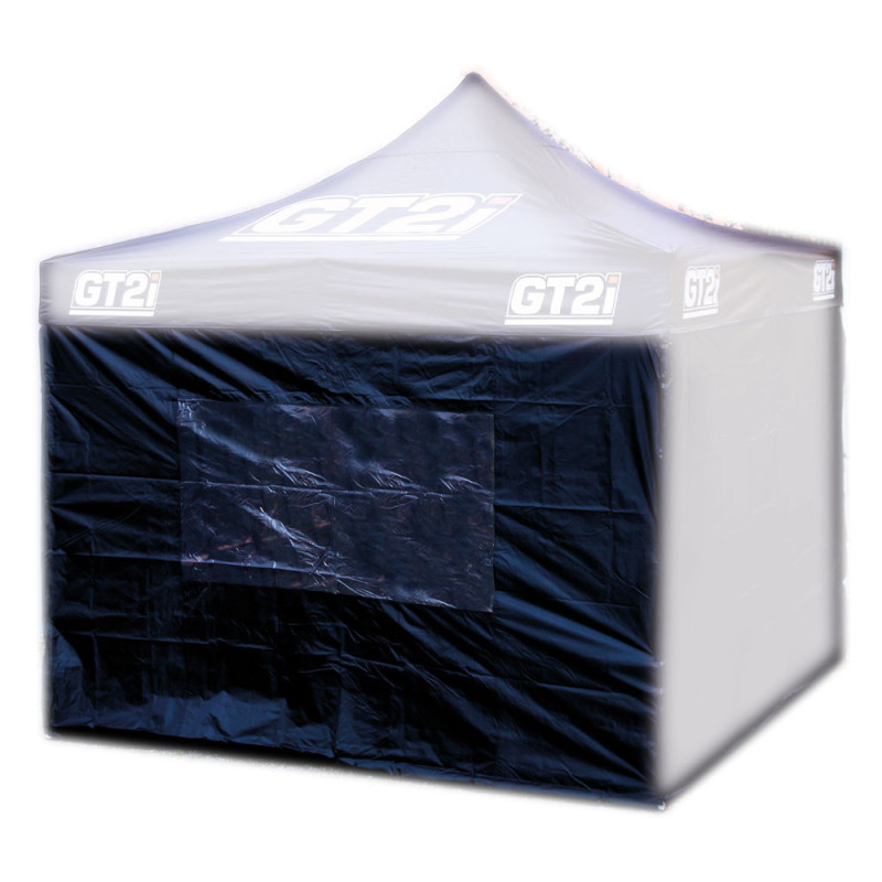 GT2i Race & Safety 3M zwarte tentwand met venster (x1) - GT-T3M-N-MURS-2 - 3661768551158