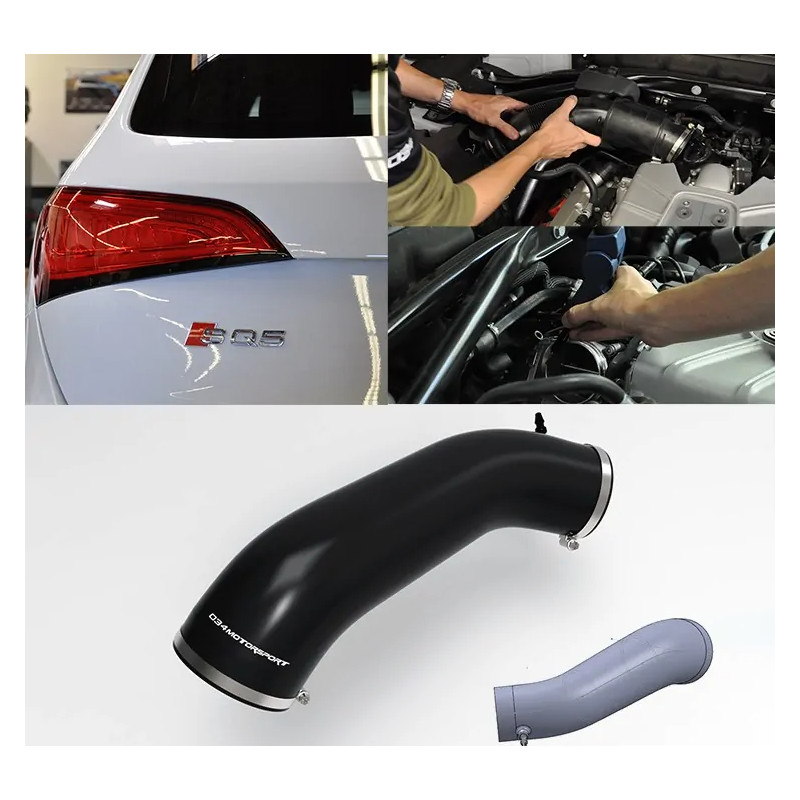 Furtun de admisie din silicon High-Flow 034 Motorsport pentru Audi 3.0 TFSI Q5 / SQ5 - 034-112-6017 - 3666618286716