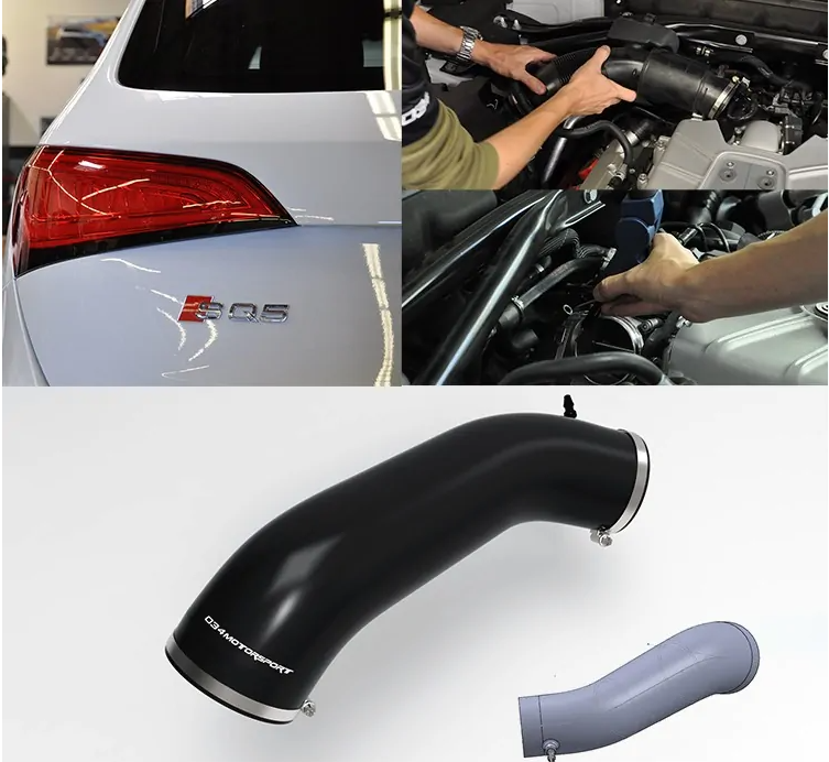 High-Flow 034 Motorsport silicon intake hose for Audi 3.0 TFSI Q5 / SQ5 - 034-112-6017 - 3666618286716