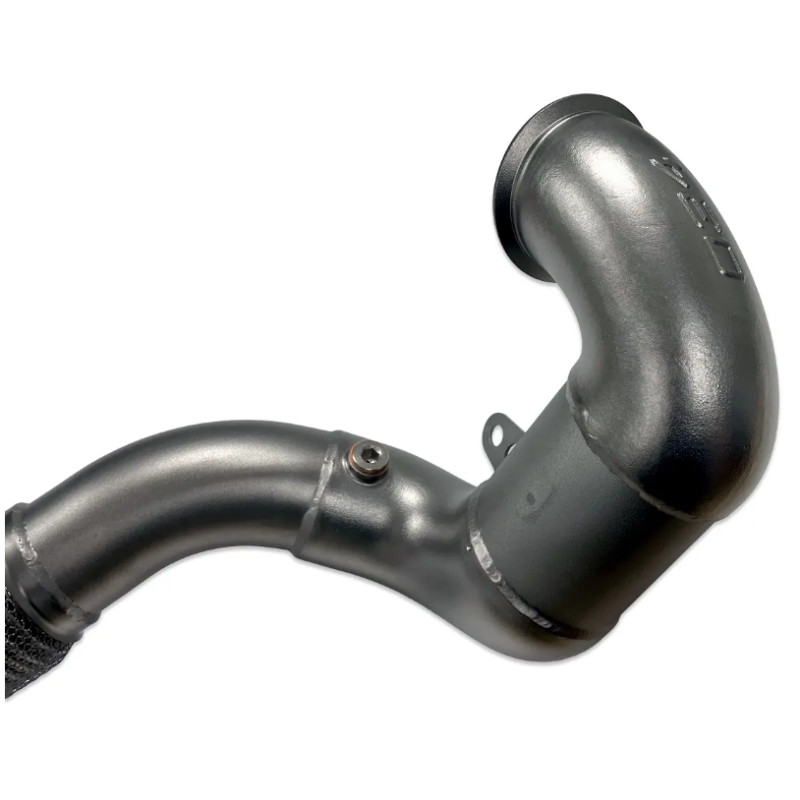 Turbo downpipe with 034 Motorsport sport catalyst for Audi A3/S3 & Golf / GTI /R (8V, MKVII) - 2.0T / 1.8T - 034-105-4041.2RM - 034-105-4041-FWD