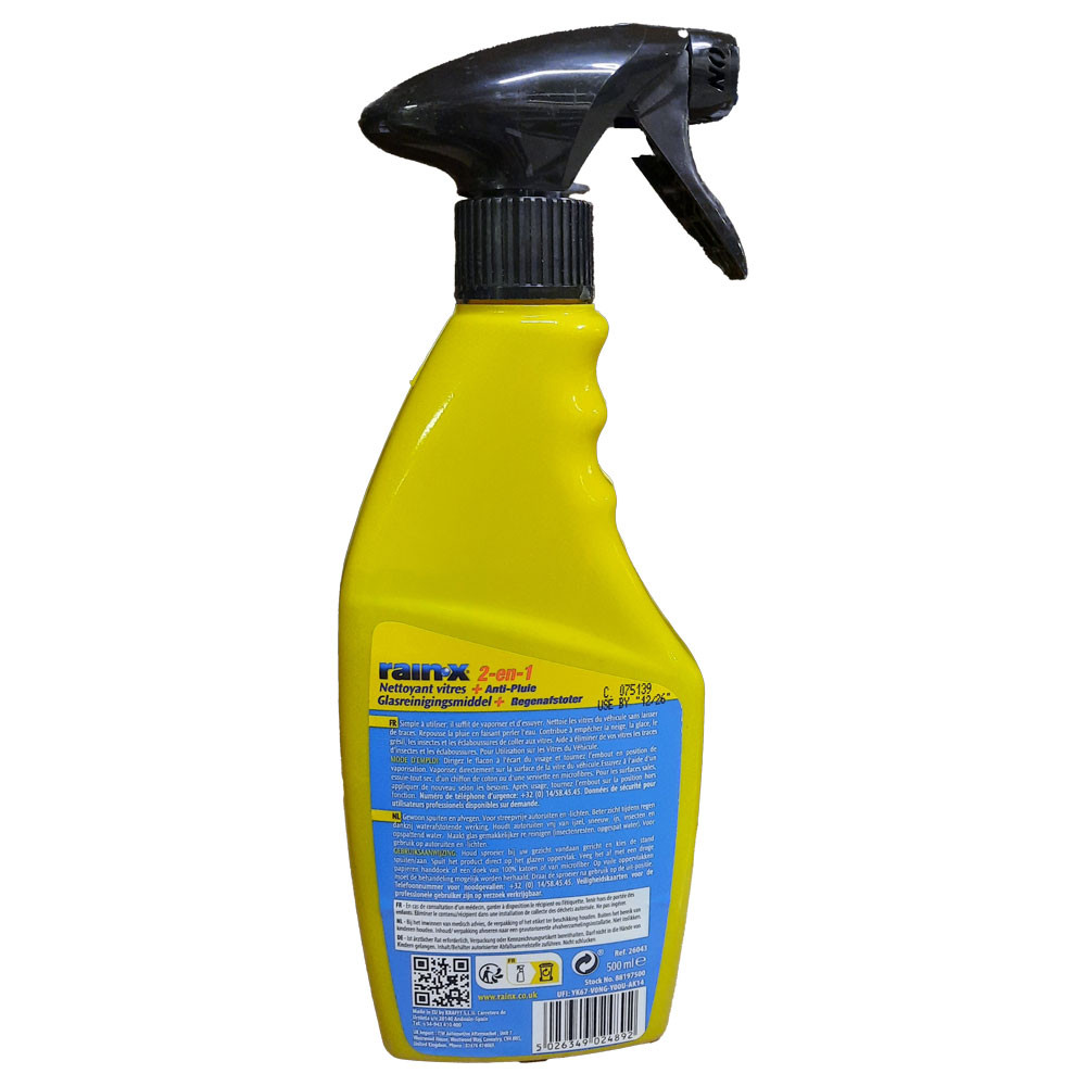 Flacone RAIN X 2 in 1 - 500ML - QU-RAINX-2EN1 - RX26043 - 5026349024892