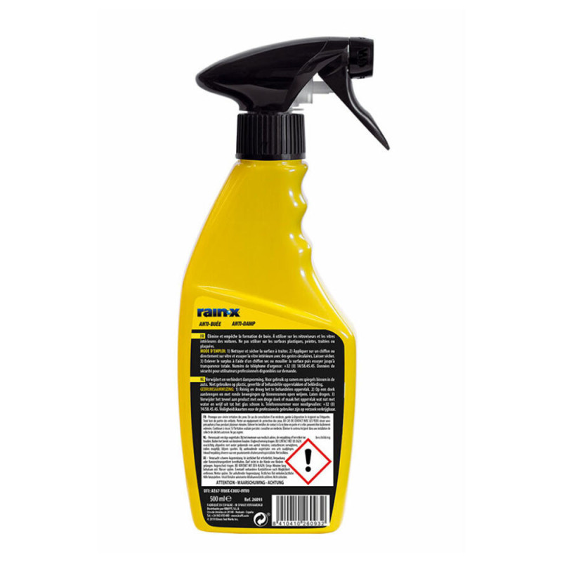 Rain X anti-condensspuit 500ML - QU-RAINX-B-500 - RX26093 - 8410410260932