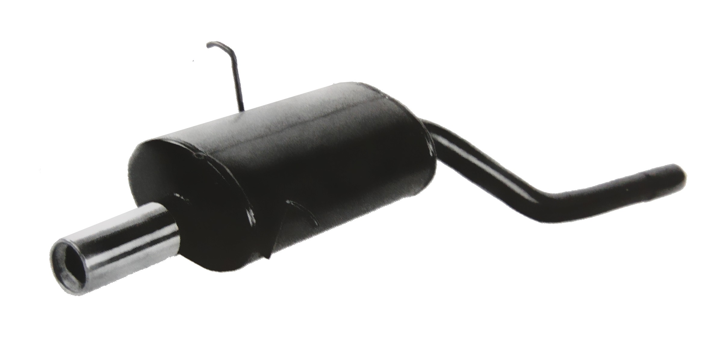 Geluiddemper GT2i Audi A3 1.9 TDI na 1999 2 uitlaatpijpen 76mm - O-QD-AU830-2R - 3661768271933