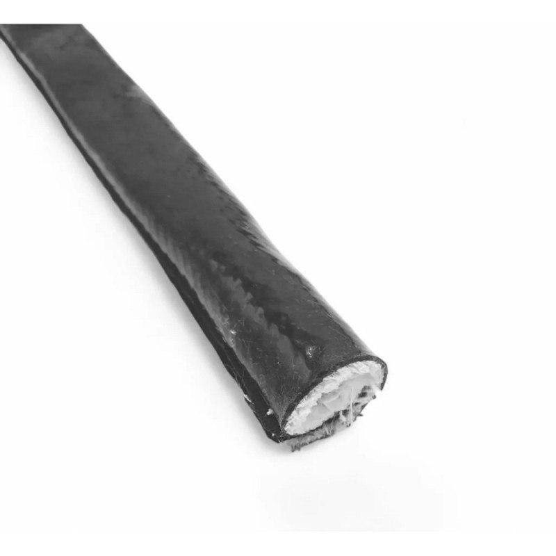 Zwarte gesiliconiseerde glasvezel isolatiehuls OBP - Lengte 1 m - OBP-SHSW.12 - OBP-SHSW-1