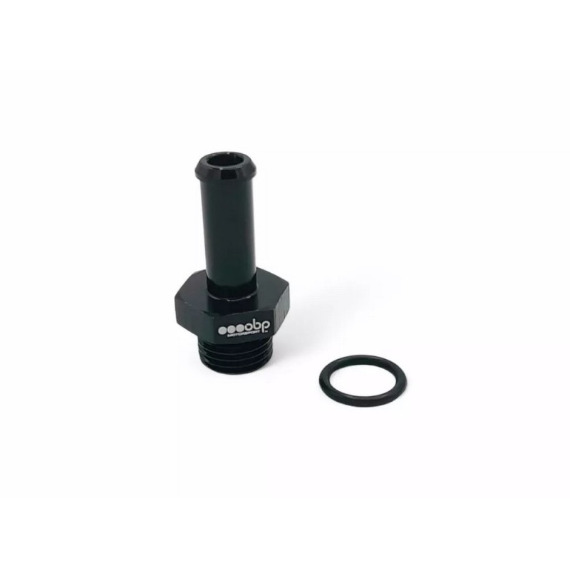 Adapter, recht mannelijk Dash6 naar mannelijk 10mm sparrenboomtype, push-fit OBP zwart - OBP-ORB6-10MM - OBPORB6-10MM - 3666618510767