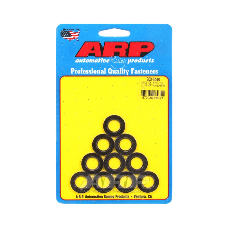 Pack (10) ARP washers M12 - Chamfered - ARP-200-8448 - 200-8448 - 3666618220901