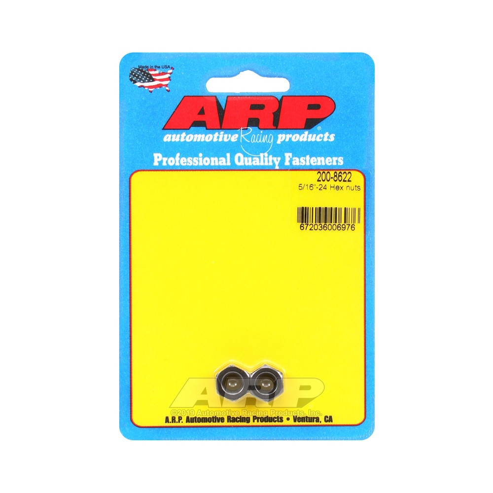 Pack écrous ARP (2) 5/16-24 - Black Oxyde Hex - ARP-200-8622 - 200-8622 - 3666618221861