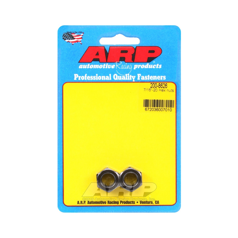Set moeren ARP (2) 7/16-20 - Zwart Oxyde Hex - ARP-200-8626 - 200-8626 - 3666618221908