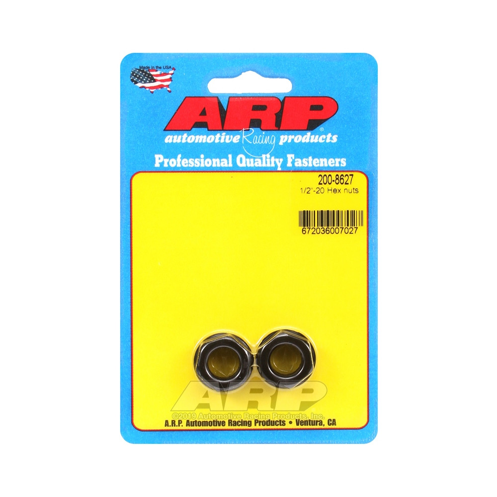 Confezione dadi ARP (2) 1/2-20 - Nero Oxyde Hex - ARP-200-8627 - 200-8627 - 3666618221915