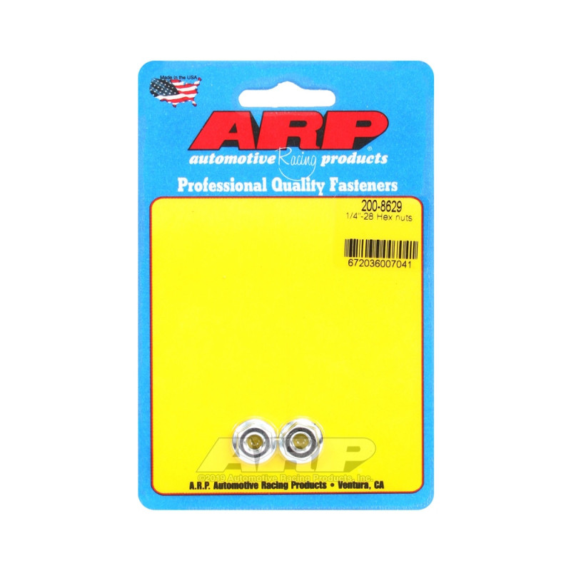 Confezione di dadi ARP (2) con collare 1/4-28 - Hex - ARP-200-8629 - 200-8629 - 3666618221922