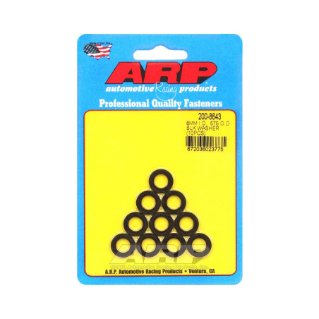 Set (10) sluitringen ARP M8 - Zonder afschuining