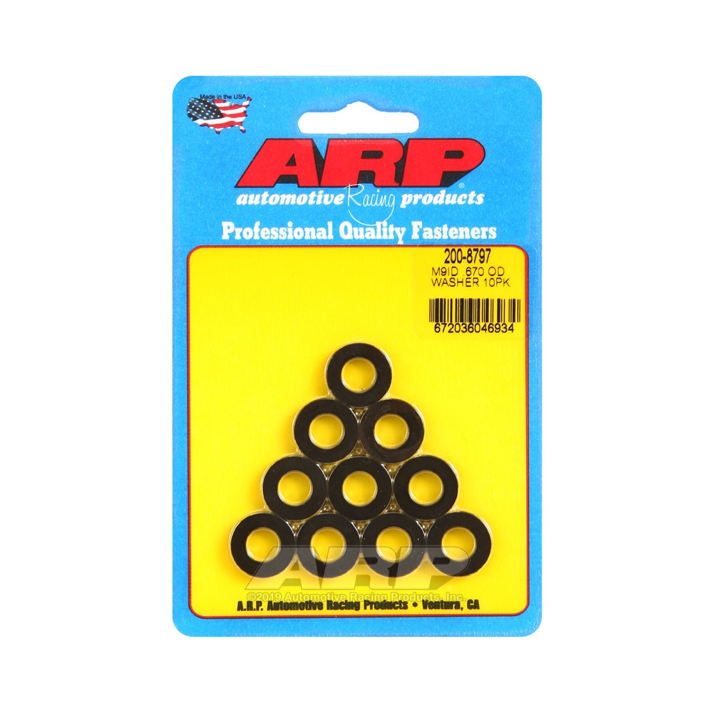 Set (10) sluitringen ARP M9 - Zonder afschuining - ARP-200-8797 - 200-8797 - 3666618223223