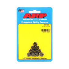 Pack écrous ARP (10) 1/4-28 - Black Oxyde 12 pts
