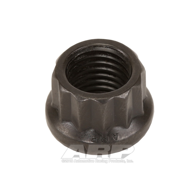 ARP M10 x 1.25 Standard Nut - Black Oxyde 12 pts - ARP-300-8343 - 300-8343 - 3666618223582
