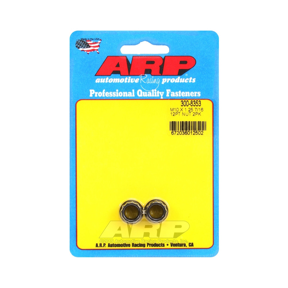 Confezione dadi ARP (2) M10 x 1,25 - Nero Oxyde 12 pz. - ARP-300-8353 - 300-8353 - 3666618223681