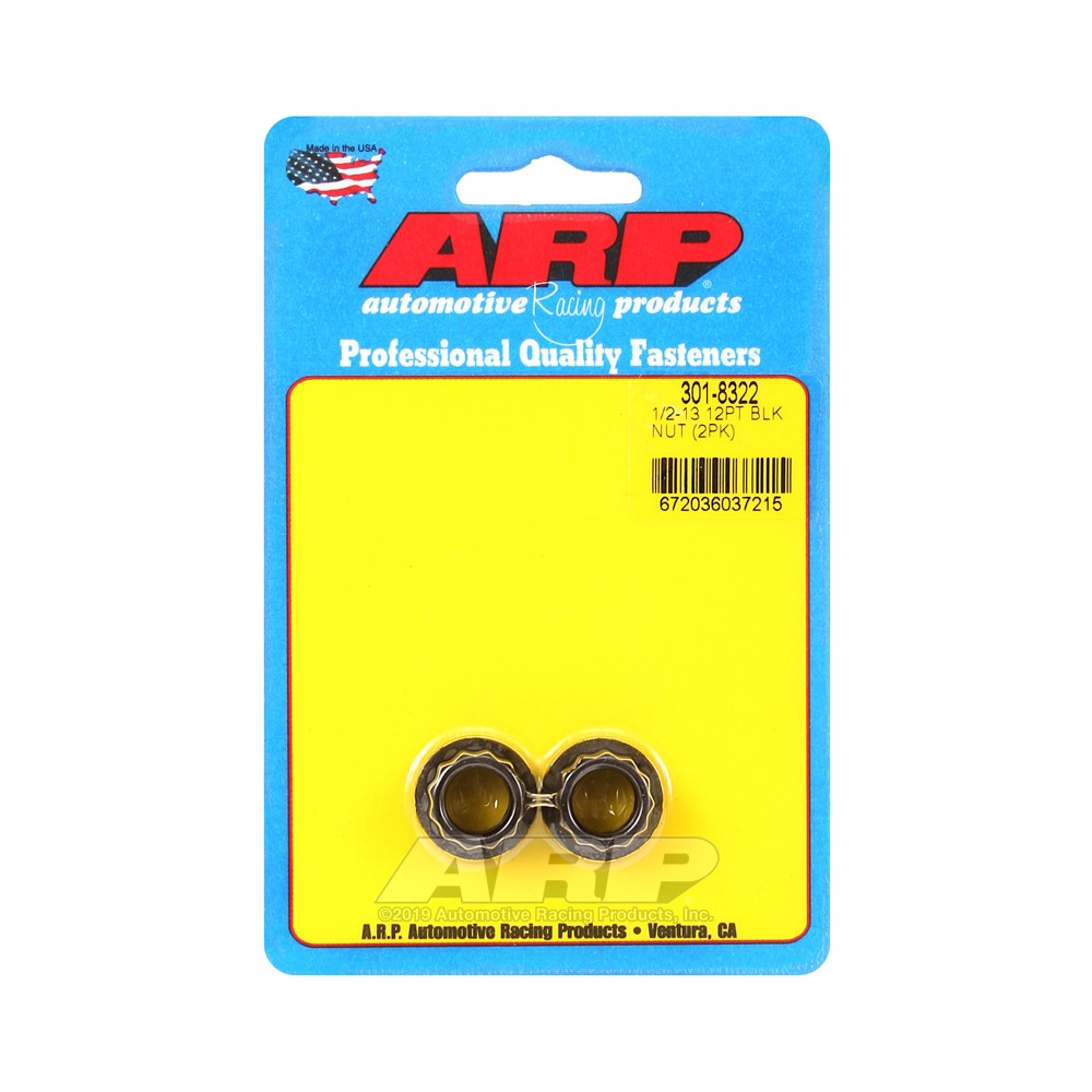 Set de piulițe ARP (2) 1/2-13 – Oxid negru, 12 puncte - ARP-301-8322 - 301-8322 - 3666618224251