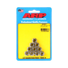 ARP nuts pack (10) M8 x 1.25 - Stainless steel 12 pts - ARP-400-8312 - 400-8312 - 3666618224794