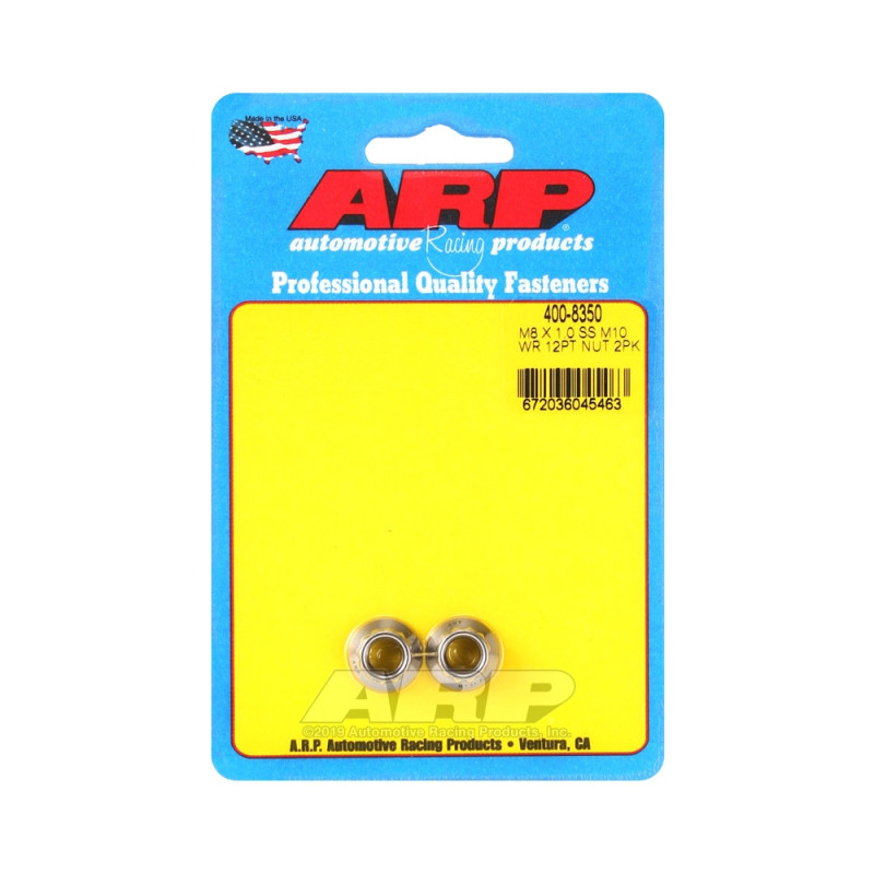 Confezione di dadi ARP (2) M8 x 1,00 - Acciaio inox 12 pz. - ARP-400-8350 - 400-8350 - 3666618225036