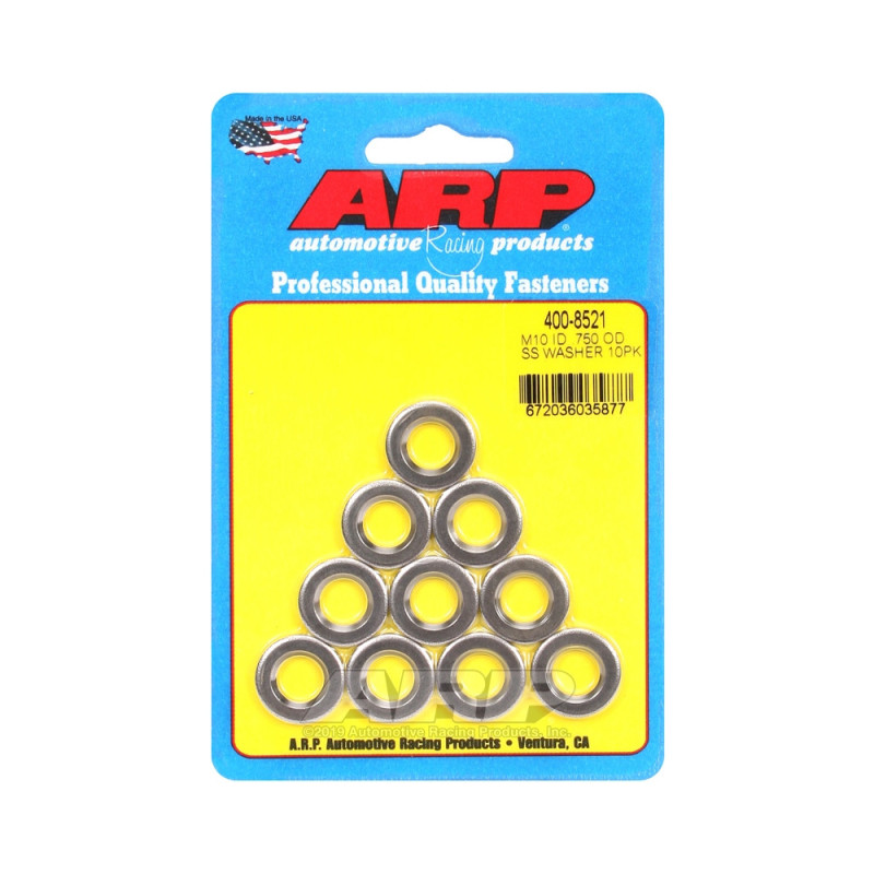 Confezione (10) rondelle ARP M10 - Con smusso - ARP-400-8521 - 400-8521 - 3666618225548