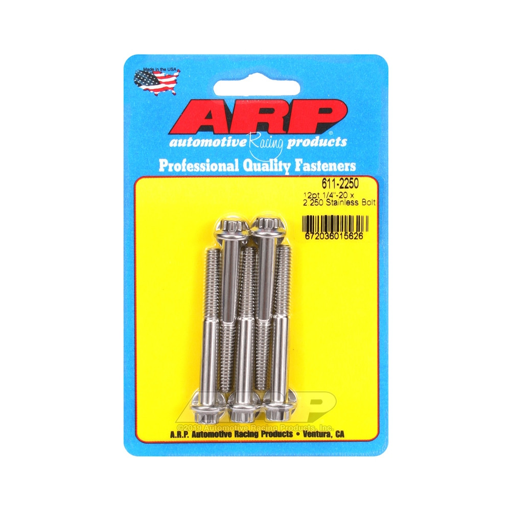 Universele bouten ARP 1/4-20 - Roestvrij staal 12 stuks x5 - ARP-611-2250 - 611-2250 - 3666618170732