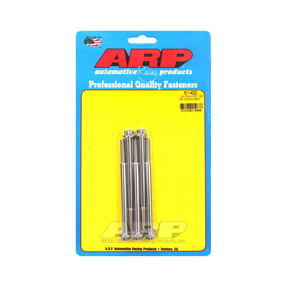 Bullone universale ARP 1/4-20 - Acciaio inox 12 pts x5 - ARP-611-4000 - 611-4000 - 3666618190761