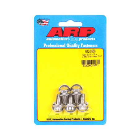 ARP Universal Bolt 5/16-18 - Stainless Steel 12 Pts x5