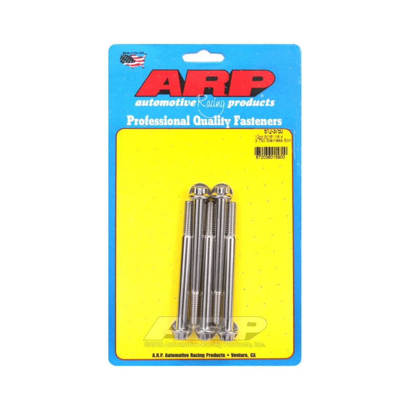 Bullone universale ARP 5/16-18 - Acciaio inox 12 punti x5 - ARP-612-3750 - 612-3750 - 3666618190938