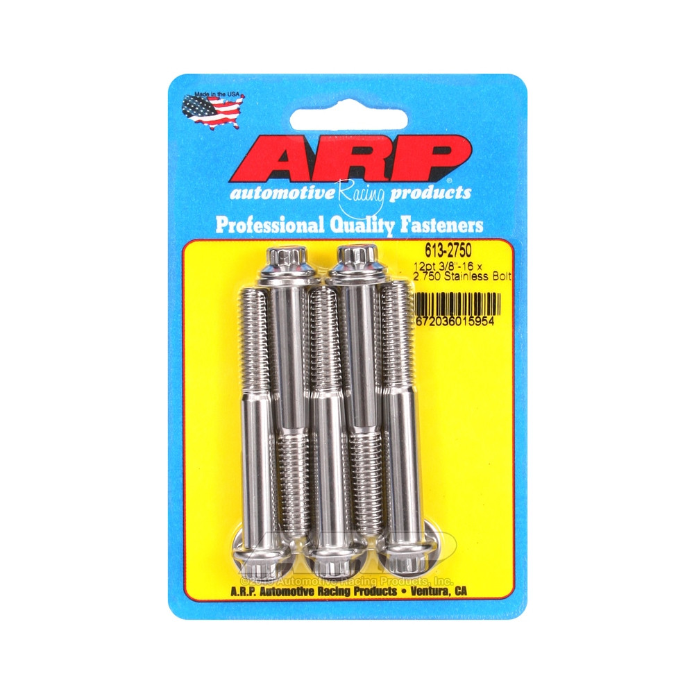 Bullone universale ARP a testa piccola 3/8-16 - Acciaio inox 12 pts x5 - ARP-613-2750 - 613-2750 - 3666618191089