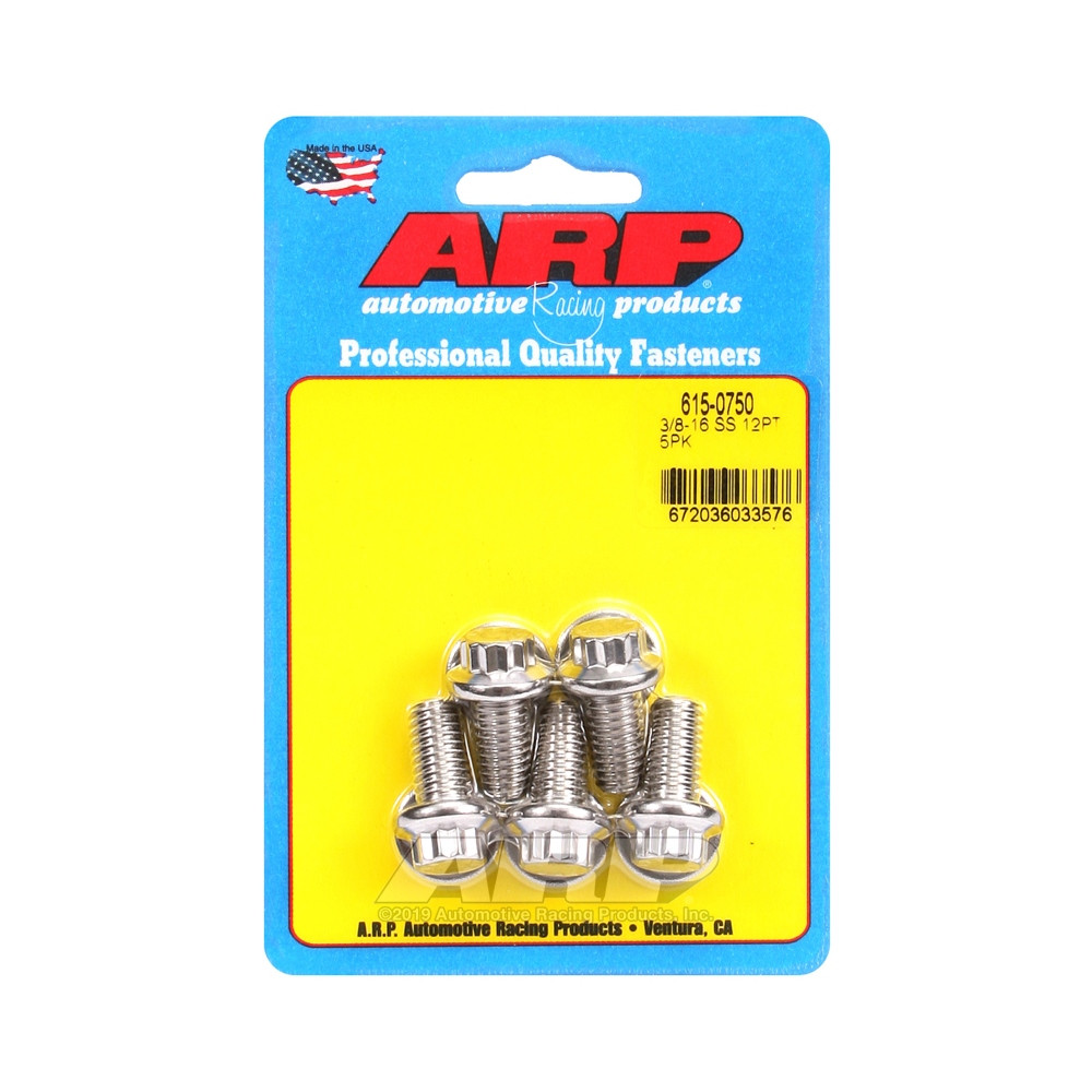 ARP Universal STD head bolt 3/8-16 - Stainless steel 12 Pts x5 - ARP-615-0750 - 615-0750 - 3666618191331