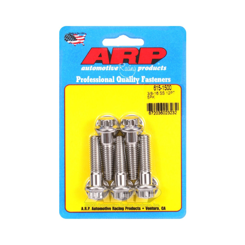 ARP Universal Head Bolt STD 3/8-16 - Stainless Steel 12 Pts x5 - ARP-615-1500 - 615-1500 - 3666618191362