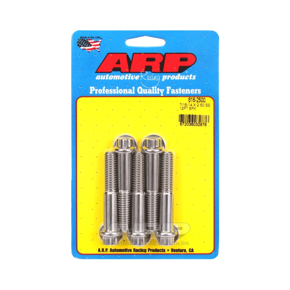 Boulonnerie universelle ARP 7/16-14 - Inox 12 Pts x5 - ARP-616-2500 - 616-2500 - 3666618191515
