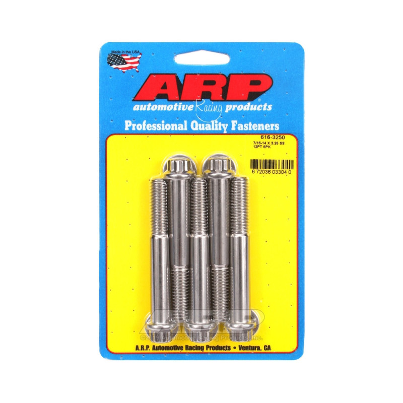 Bullone universale ARP 7/16-14 - Acciaio inox 12 pts x5 - ARP-616-3250 - 616-3250 - 3666618191546