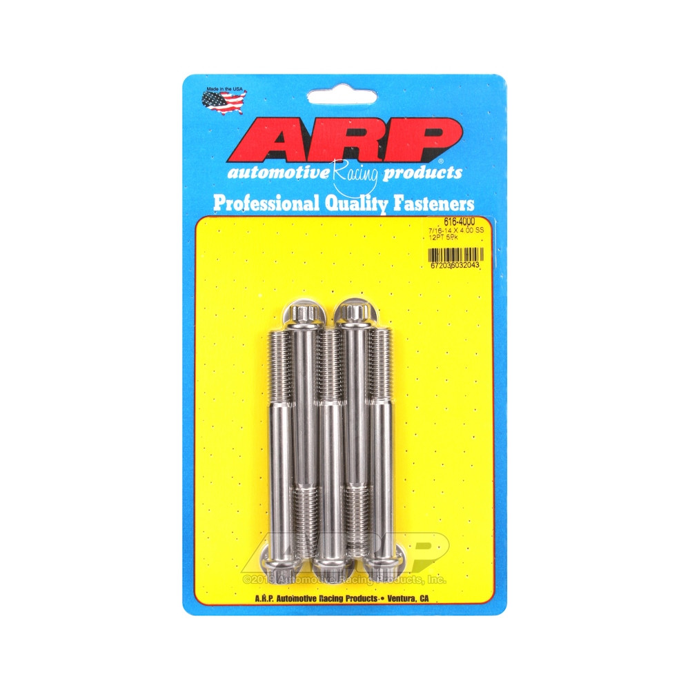 Boulonnerie universelle ARP 7/16-14 - Inox 12 Pts x5 - ARP-616-4000 - 616-4000 - 3666618191577
