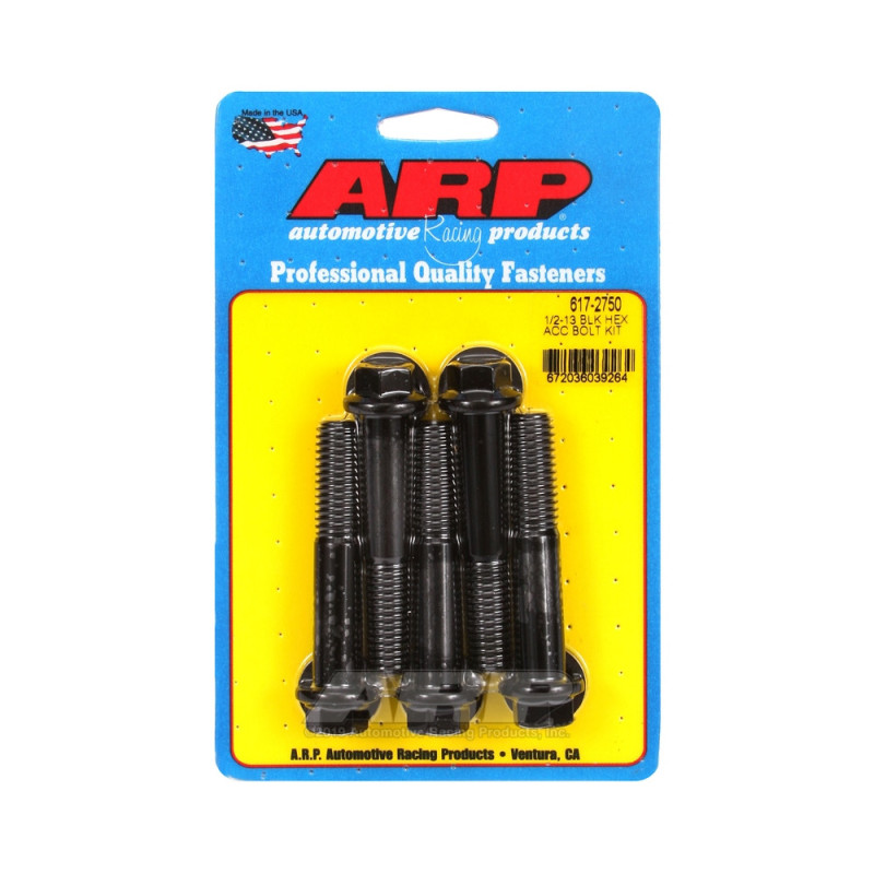 Universal Bolt ARP 1/2-13 - Black Oxyde Hex x5 - ARP-617-2750 - 617-2750 - 3666618191690