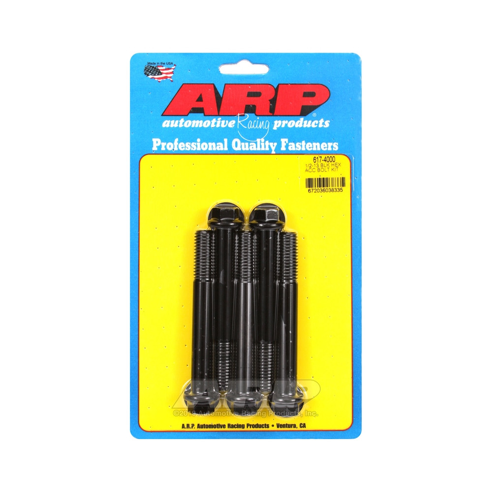 Universele bevestigingsmiddelen ARP 1/2-13 - zwart oxide zeskant x5 - ARP-617-4000 - 617-4000 - 3666618191744
