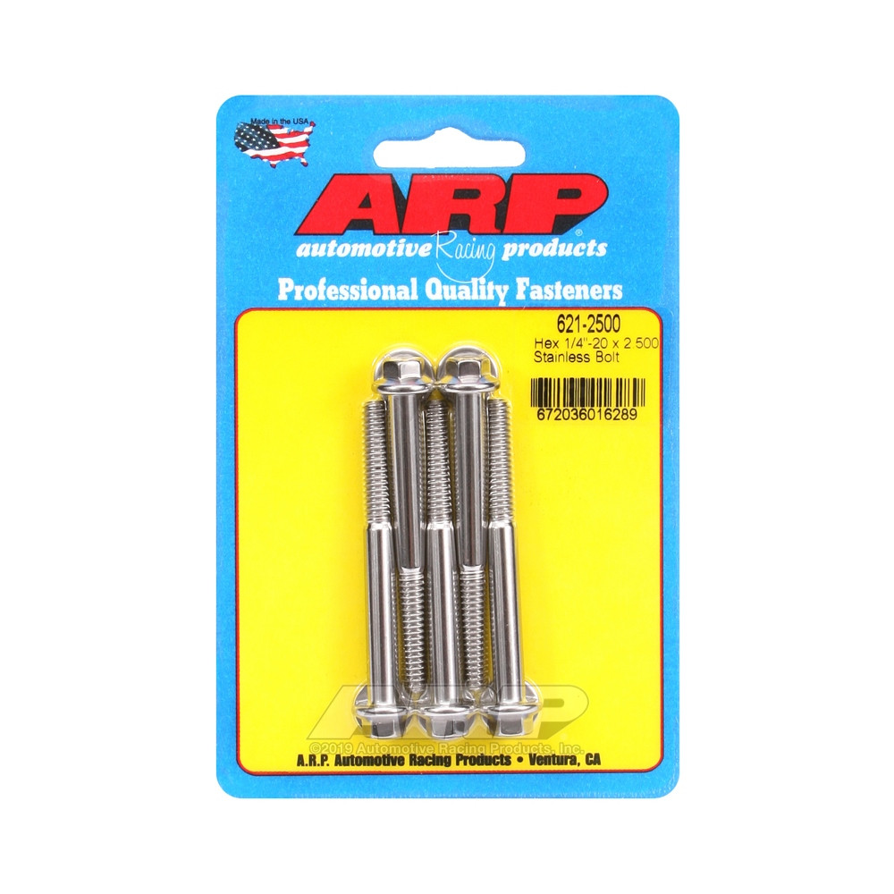 Bullone universale ARP 1/4-20 - Esagono inox x5 - ARP-621-2500 - 621-2500 - 3666618191911