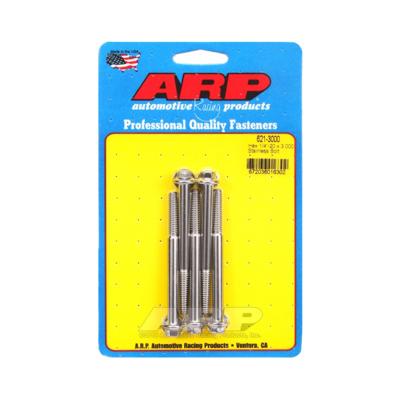 Bullone universale ARP 1/4-20 - Esagono inox x5 - ARP-621-3000 - 621-3000 - 3666618191935