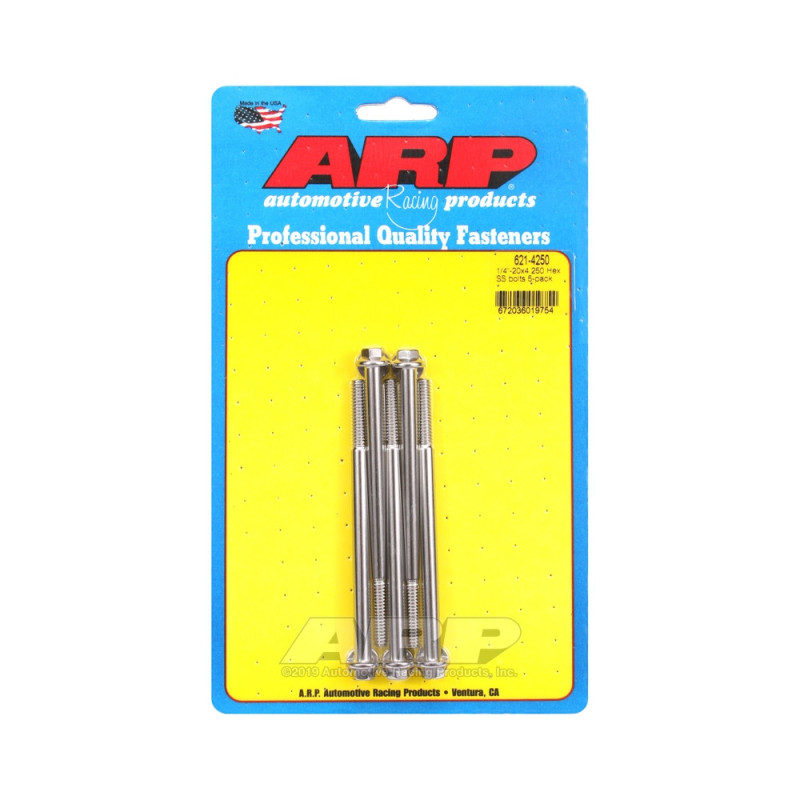 Bullone universale ARP 1/4-20 - Esagono inox x5 - ARP-621-4250 - 621-4250 - 3666618191980