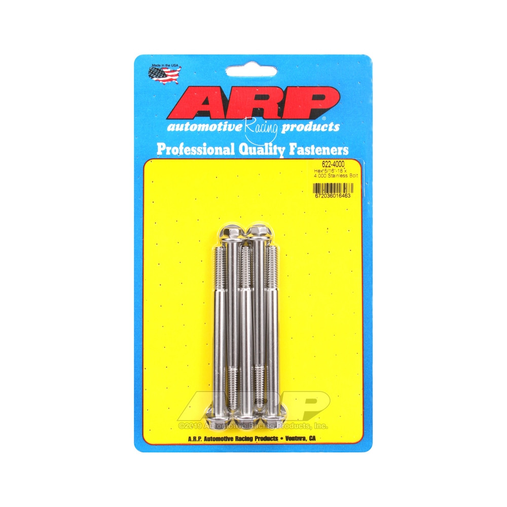 Bullone universale ARP 5/16-18 - Esagono inox x5 - ARP-622-4000 - 622-4000 - 3666618192154