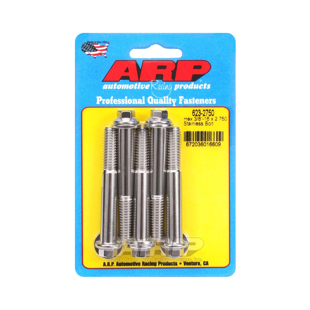 ARP Universal small head bolt 3/8-16 - Stainless Hex x5 - ARP-623-2750 - 623-2750 - 3666618192291
