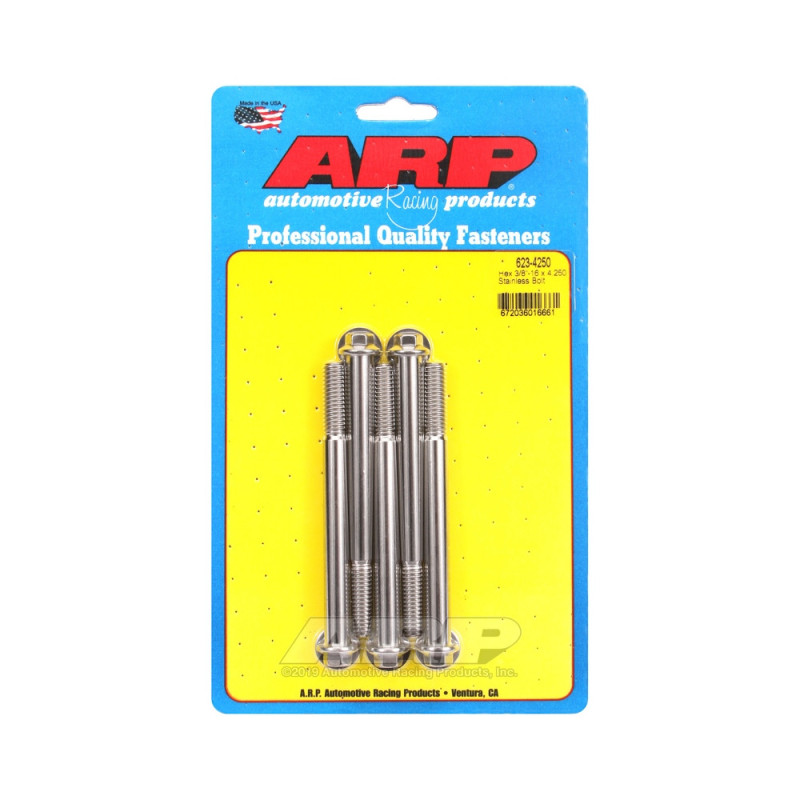 ARP Universal small head bolt 3/8-16 - Stainless Hex x5 - ARP-623-4250 - 623-4250 - 3666618192352