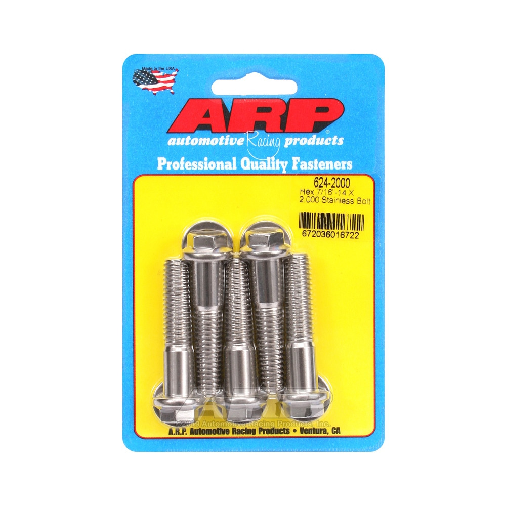 Boulonnerie universelle ARP 7/16-14 - Inox Hex x5 - ARP-624-2000 - 624-2000 - 3666618192413